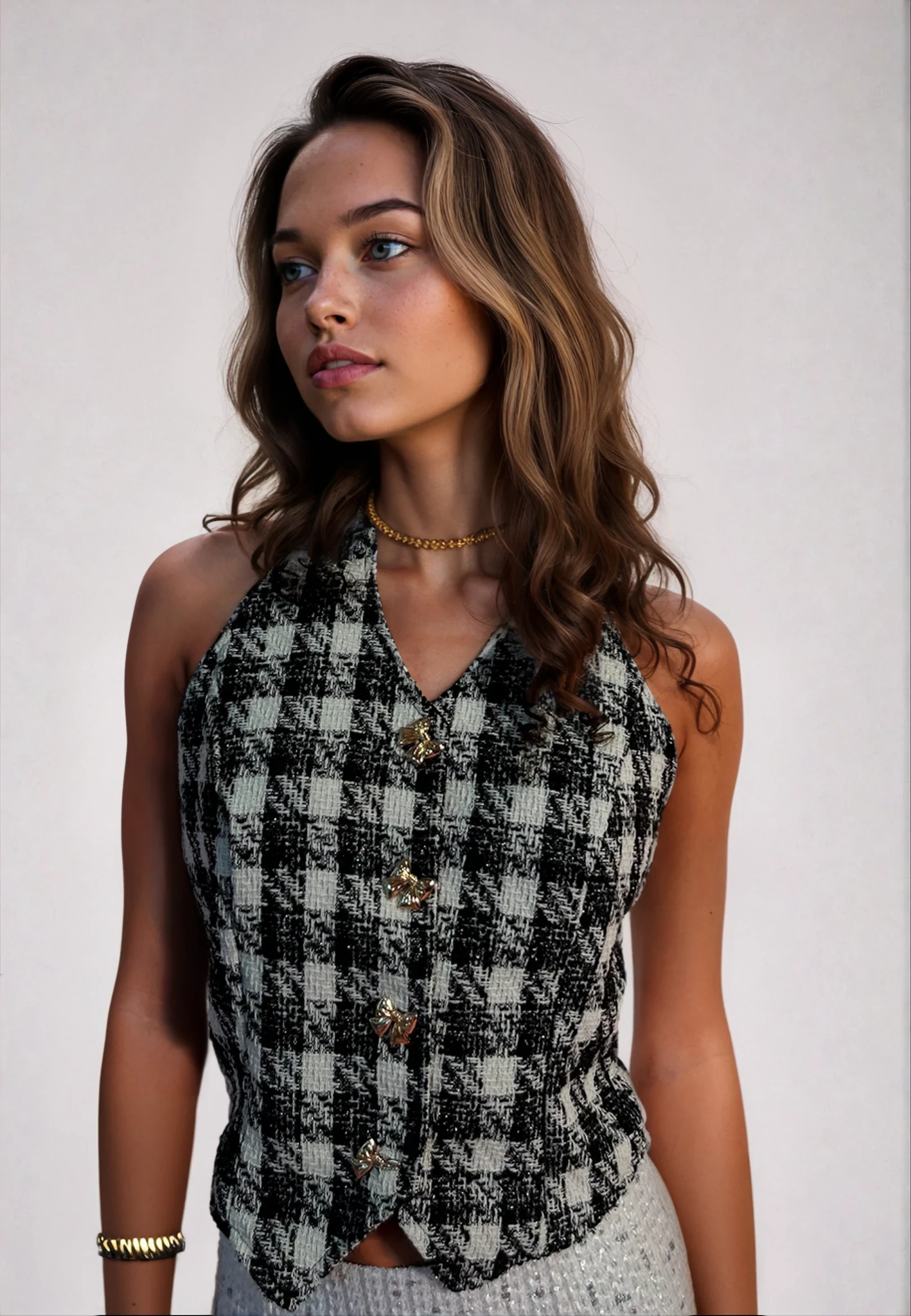 Heiress Vest in Cookie Créme