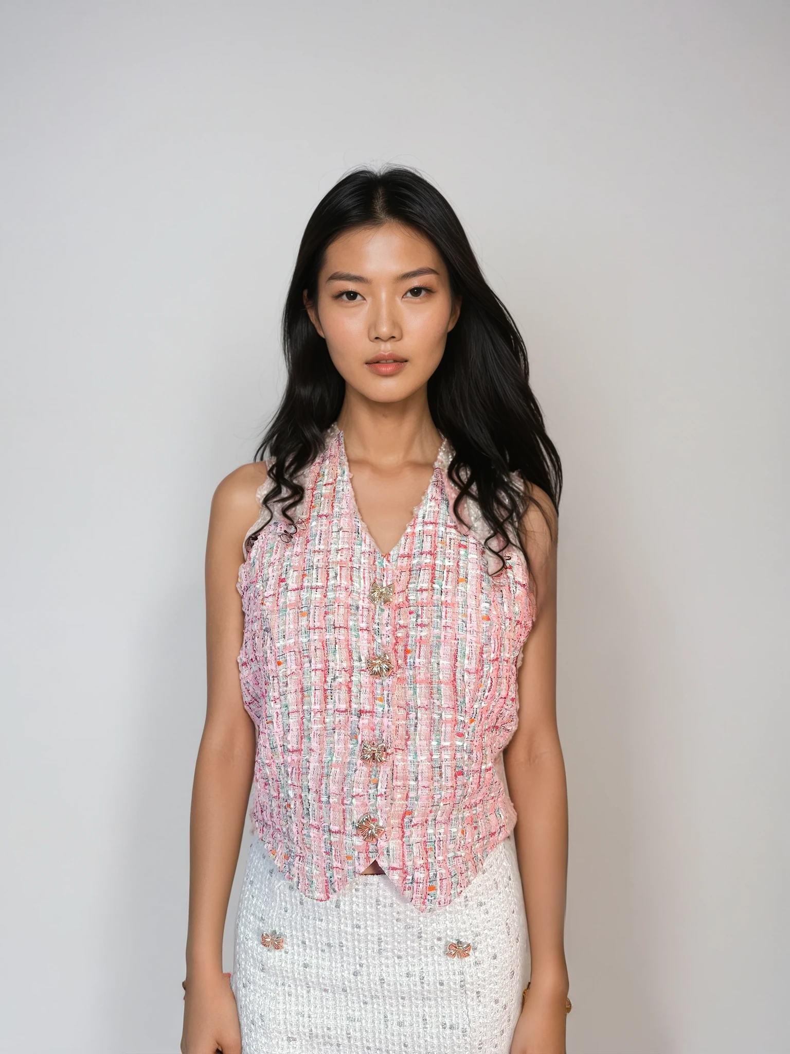 Heiress Vest in Cotton Candy