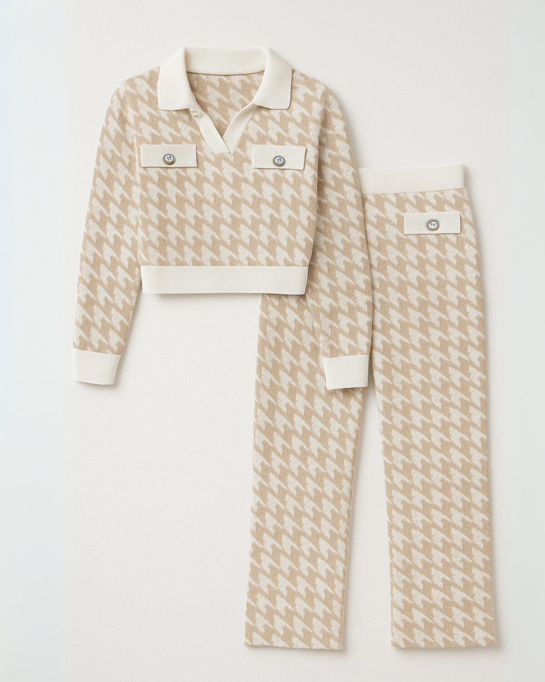 Tiramisu Houndstooth Set