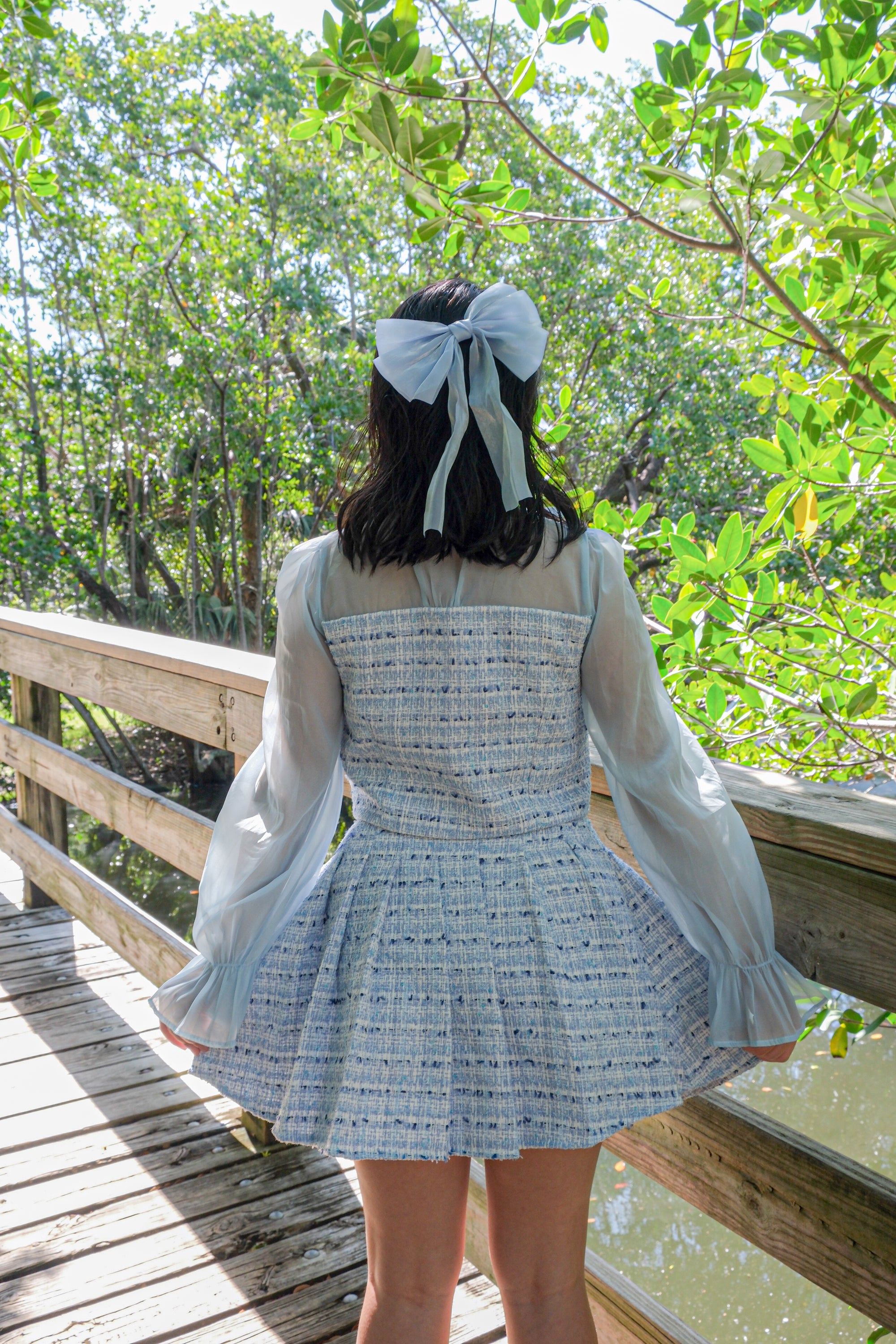 Parisienne Set in Nuage Bleu