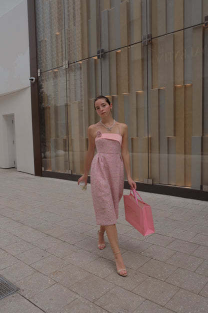 La Vie En Rose dress in Twyla tweed