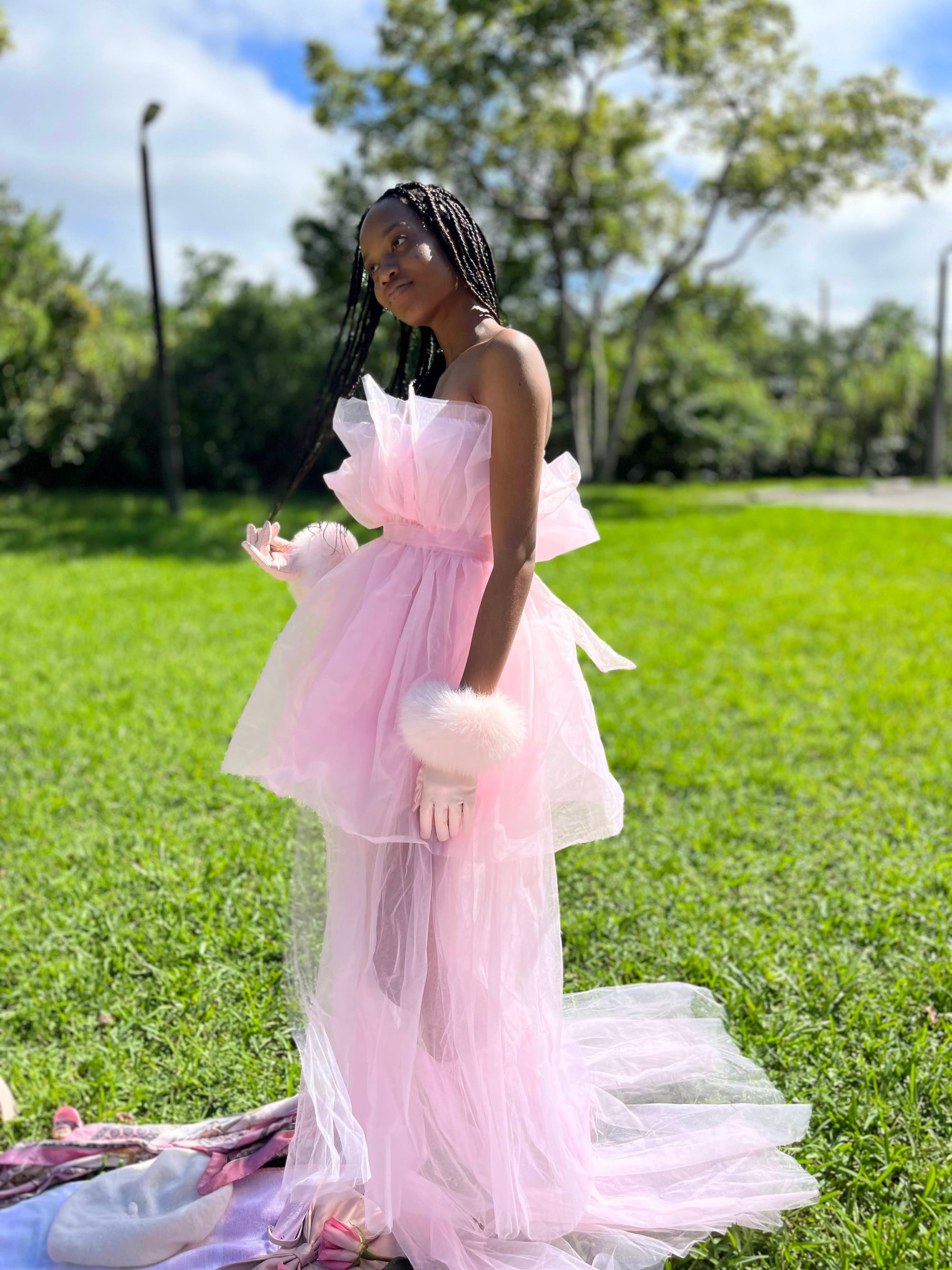 Diosa Dress In Rose